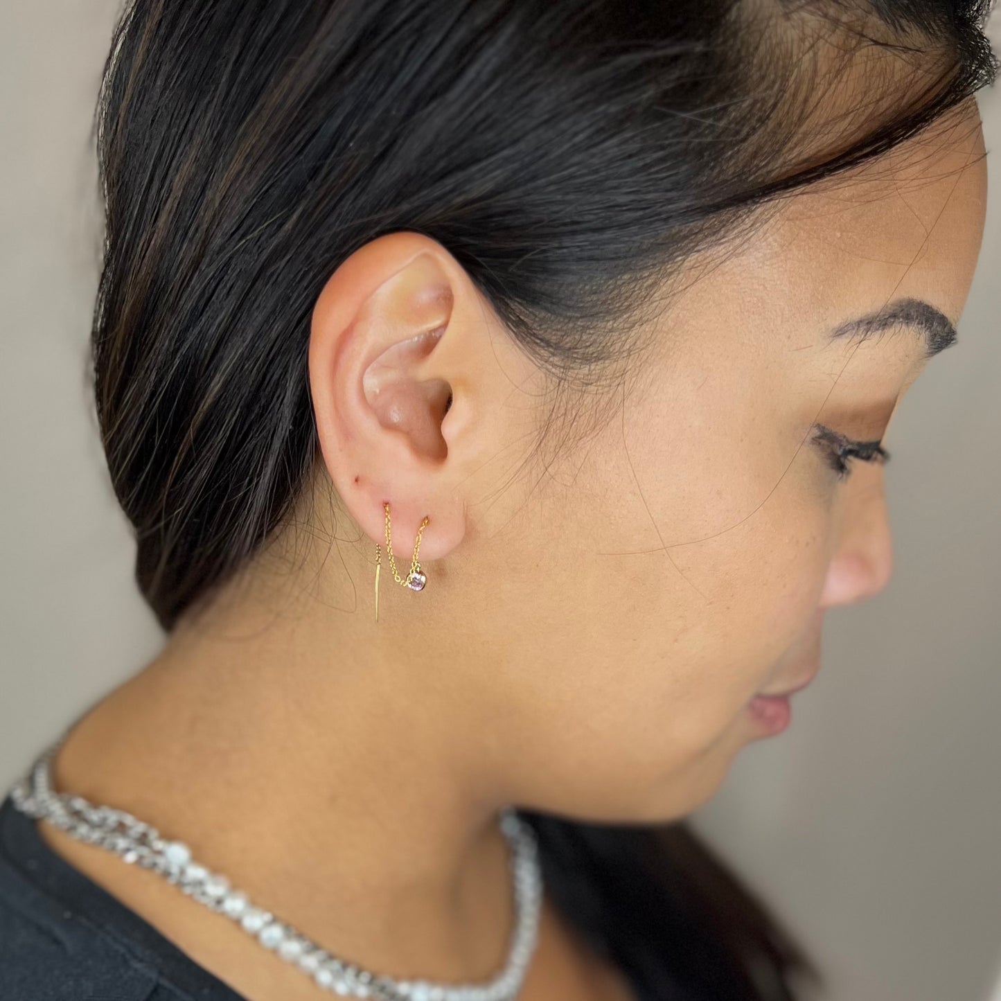 Gem Drip Earring (Gold)