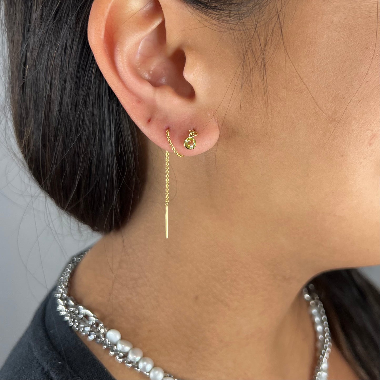 Gem Drip Earring (Gold)